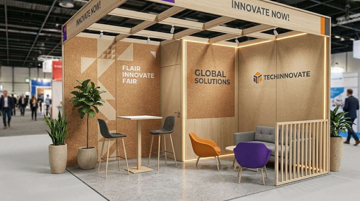 Proposition 3D d'un stand bois